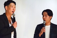 ネルソンズの青山（左）と岸（右）。