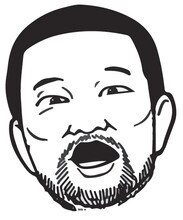 木村祐一のイラスト。