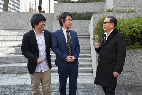 （左から）宮下草薙、タモリ。(c)テレビ朝日