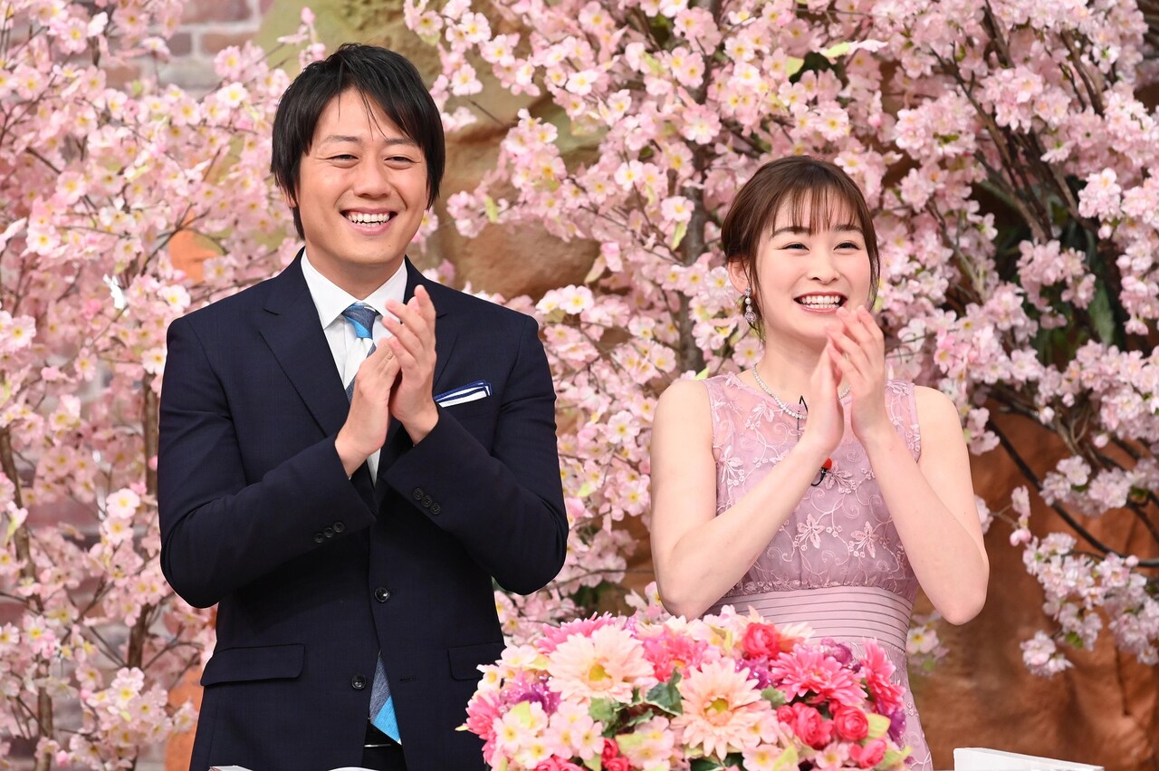 左から安村直樹アナウンサー、岩田絵里奈アナウンサー。(c)日本テレビ