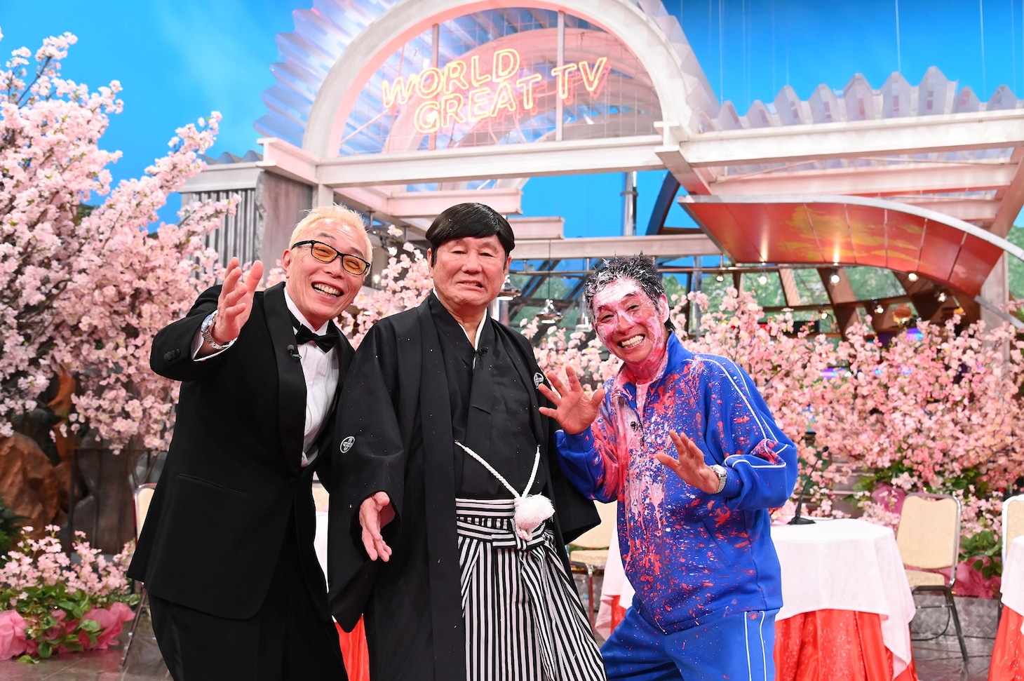 左から所ジョージ、ビートたけし、明石家さんま。(c)日本テレビ