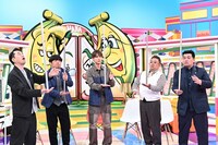 （左から）バナナマン、中川大志、サンドウィッチマン。(c)TBS