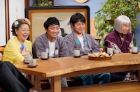 左から由紀さおり、NON STYLE、間寛平。(c)読売テレビ