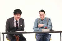 （左から）劇団ひとり、バナナマン設楽。(c)テレビ朝日