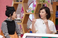 左から久本雅美、山口もえ。(c)日本テレビ