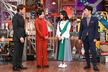 左からヒロミ、高畑充希、大原櫻子、フットボールアワー後藤。(c)日本テレビ