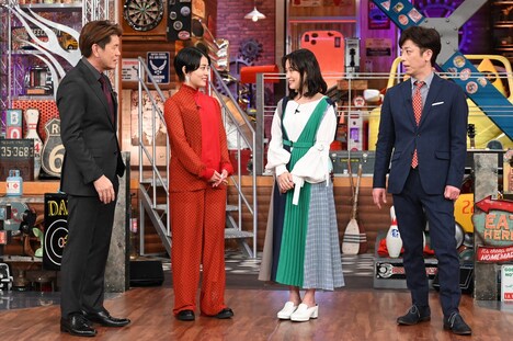 左からヒロミ、高畑充希、大原櫻子、フットボールアワー後藤。(c)日本テレビ