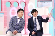「和牛の以上、現場からお伝えしました。」MCの和牛。(c)関西テレビ