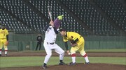 「大悟vsノブ 世紀の野球対決SP」のワンシーン。(c)ABCテレビ