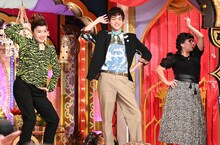 左から平野ノラ、菅田将暉、平川美香。(c)日本テレビ