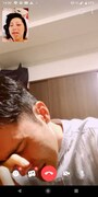 LINEで第1子誕生の喜びを分かち合うハナコ菊田とハルカラ和泉。