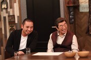 「志村でナイト」で共演する（左から）千鳥・大悟、志村けん。