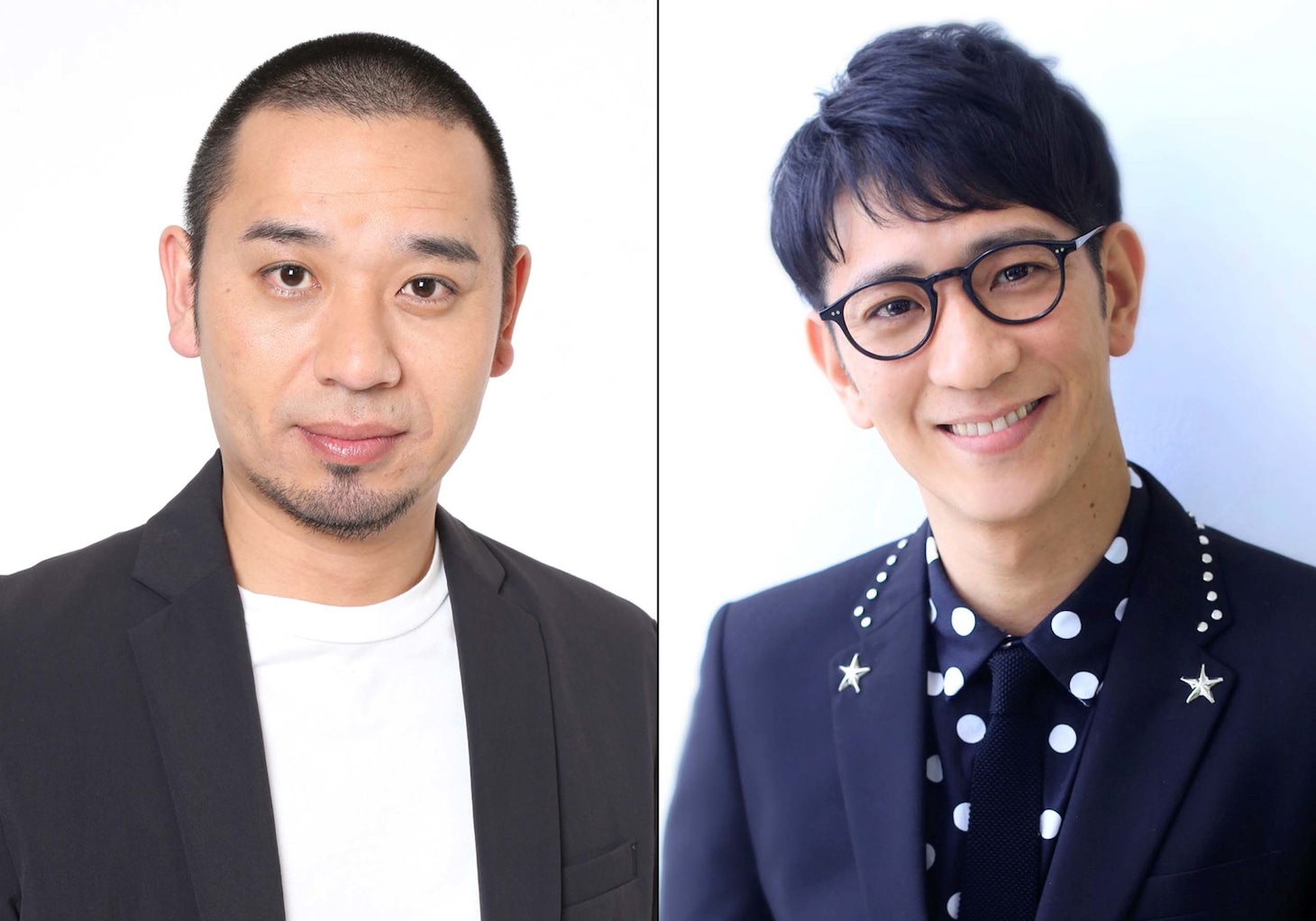 「志村友達」MCの（左から）千鳥・大悟、アンタッチャブル柴田。