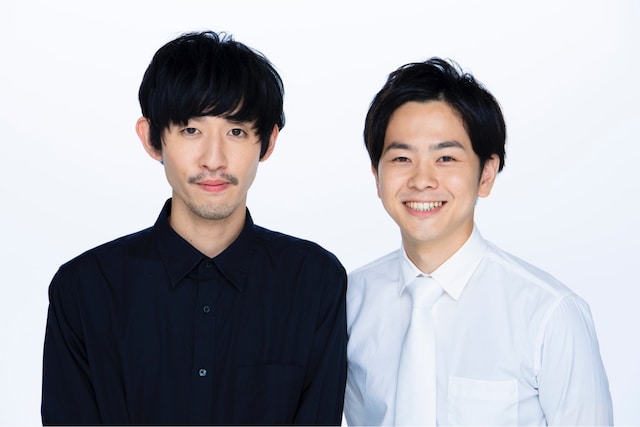 パンプキンポテトフライ。左から谷拓哉、山名大貴。