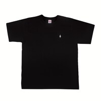 「カロ貝刺繍Tシャツ」黒