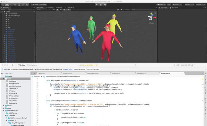 「有事のテクノコント」の制作の様子。