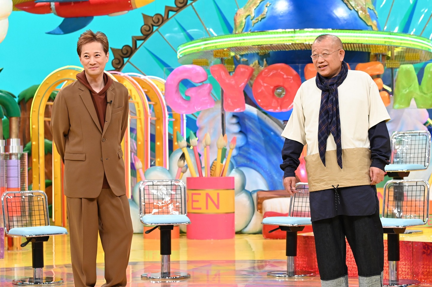 左から中居正広、笑福亭鶴瓶。(c)日本テレビ