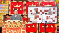 「有田ナイン」のくりぃむしちゅー有田（左）ら。(c)テレビ朝日