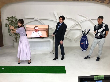 「～全英への道～ミズノオープン atザ・ロイヤル ゴルフクラブ 特別編」のワンシーン。(c)読売テレビ