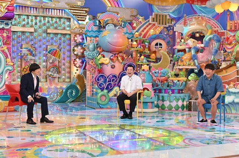 （左から）蛍原徹、アンタッチャブル山崎、FUJIWARA藤本。(c)テレビ朝日