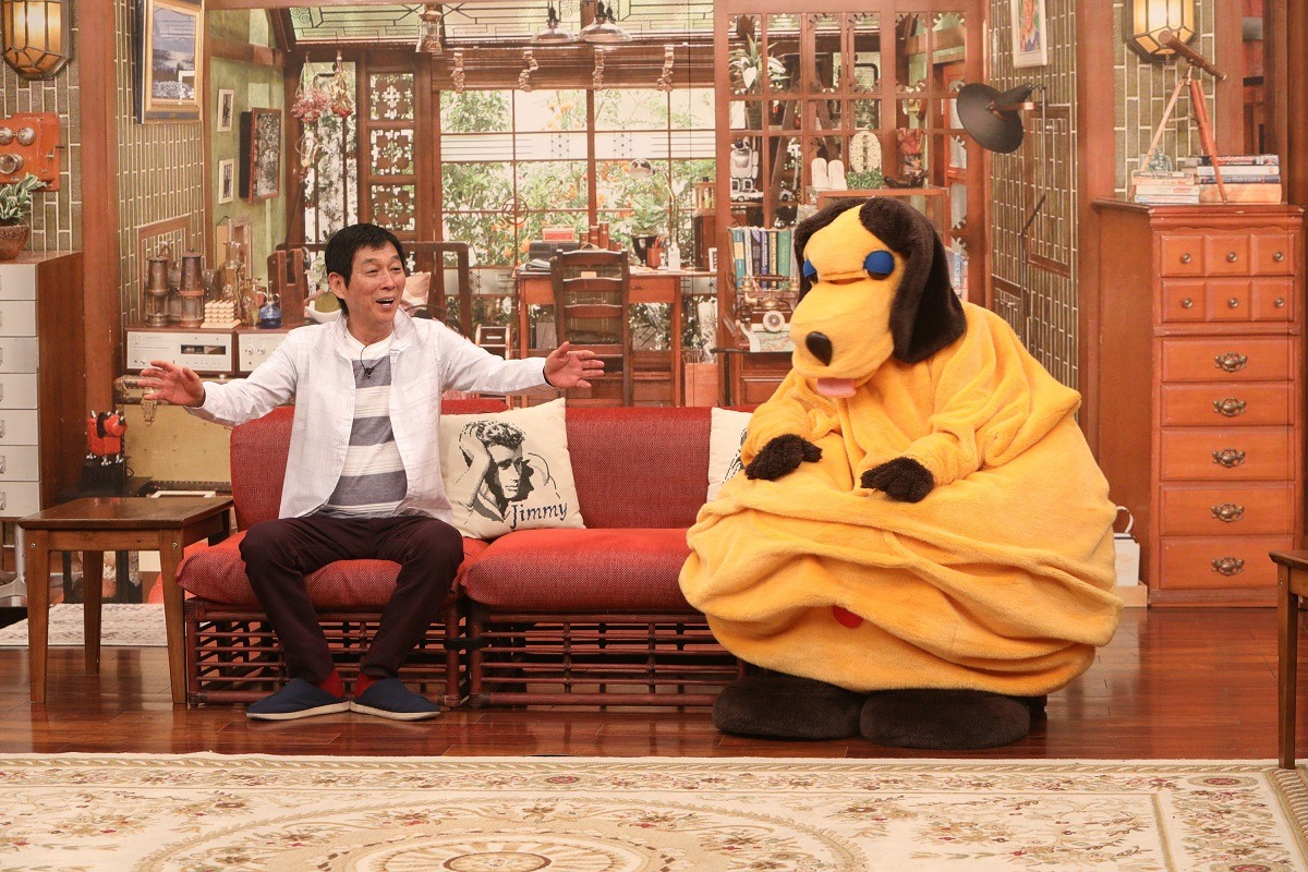明石家さんまと、まんまちゃん。(c)関西テレビ
