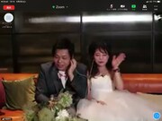 バンビーノ藤田のオンライン結婚式の様子。