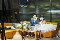 バンビーノ藤田のオンライン結婚式の様子。