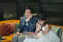 バンビーノ藤田のオンライン結婚式の様子。