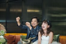 バンビーノ藤田のオンライン結婚式の様子。