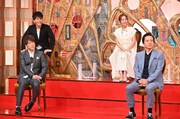 （前列左から）陣内智則、勝村政信、（後列左から）武井壮、堀田茜。(c)ABCテレビ