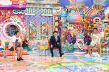 （左から）中川家・礼二、蛍原徹、勝俣州和。(c)テレビ朝日