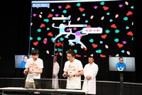 インパルス板倉と次長課長・河本の対戦の様子。