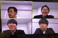 「勇者ああああ」に出演するアルコ＆ピース、オズワルド。