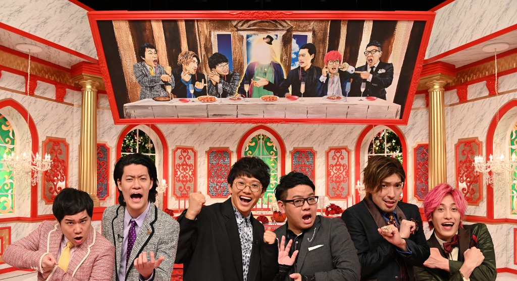 「テッペン！『霜降りミキXIT』～めざせ！Mr.ダンディズム」MCの（左から）霜降り明星、ミキ、EXIT。(c)TBS