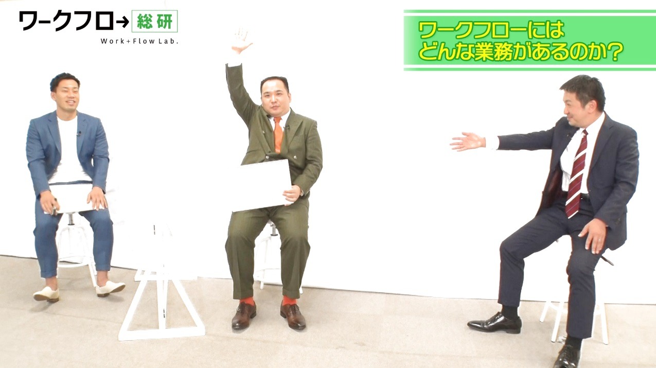 「ワークフロー総研×ミルクボーイ 『ワークフロー』を知ろう！スペシャル動画」より。