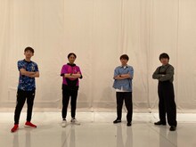 左からfantom、ナインティナイン矢部、三四郎。