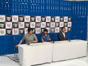 「祝・Jリーグ再開！やべっちeスポFC」実況・解説席の様子。