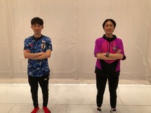 チームを組んだfantom（左）とナインティナイン矢部（右）。