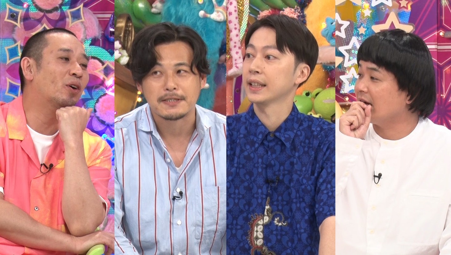 「テレビ千鳥」の「アメトーーク！大反省会」に出演する（左から）千鳥・大悟、アルコ＆ピース平子、はんにゃ金田、千鳥ノブ。(c)テレビ朝日