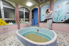 「ジャルジャル生配信ライブコント『旅館の部屋を覗く奴』」の様子。