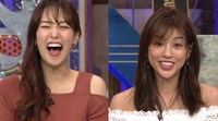 左から鷲見玲奈、岡副麻希。(c)日本テレビ