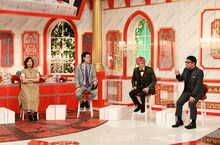 （左から）オアシズ大久保、霜降り明星・粗品、EXIT兼近、ミキ昴生。(c)TBS