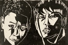 ニューヨーク屋敷の版画作品。