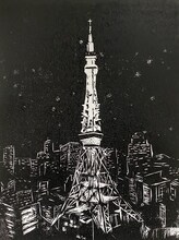 ニューヨーク屋敷の版画作品。