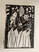 ニューヨーク屋敷の版画作品。