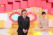 (左から)南海キャンディーズ山里、澤田有也佳アナ。(c)ABCテレビ