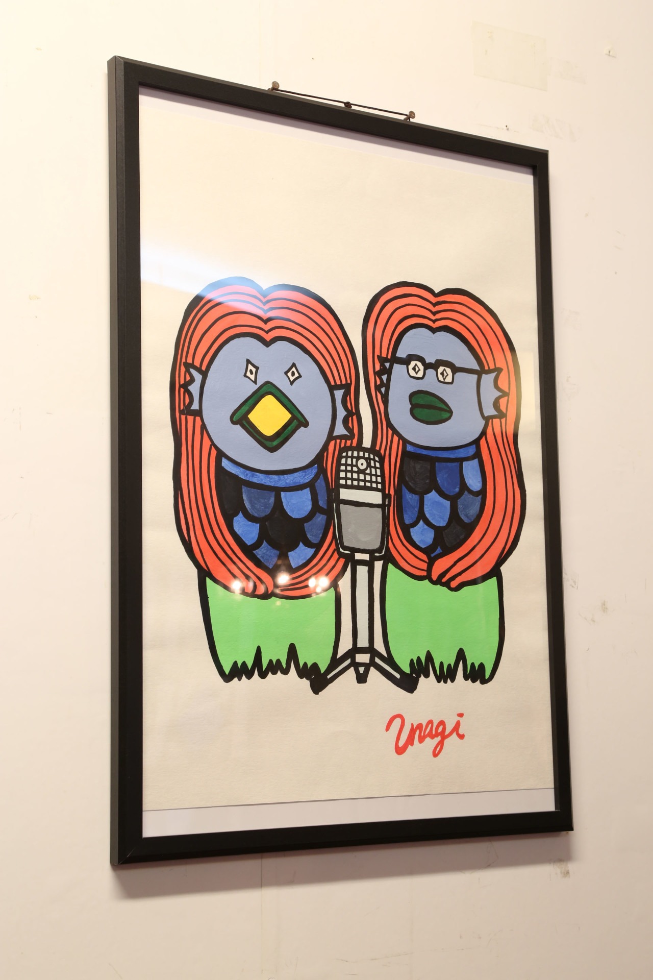 銀シャリ鰻が描いたアマビエ。