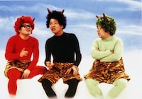 「ドリフ大爆笑」に出演する（左から）仲本工事、いかりや長介、高木ブー。(c)イザワオフィス