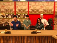 左から麒麟・川島、オードリー若林、市川紗椰、オードリー春日。