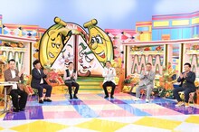 「バナナサンド」に出演する（左から）バナナマン、アンガールズ、サンドウィッチマン。(c)TBS